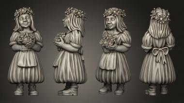 Figurines of people Wedding Girl 3d model