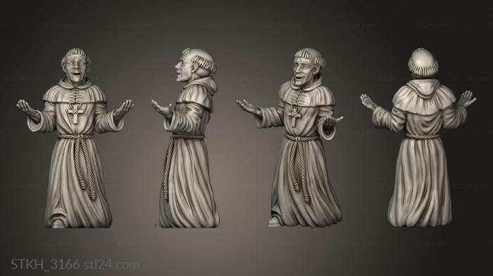 Figurines of people (Wedding Monk, STKH_3166) 3D models for cnc