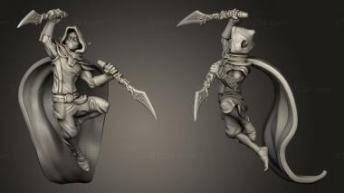 Figurines of people Wood Elves Garrison Regiment v Male Dagger 3d model