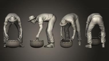 Figurines of people Workers 3d model