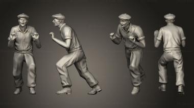 Figurines of people Workers 3d model