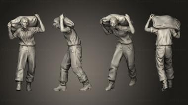 Figurines of people Workers 3d model