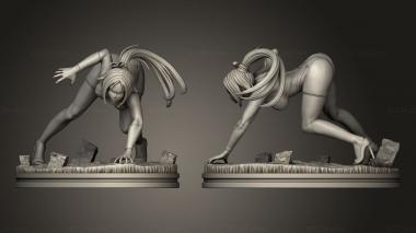 Figurines of people Yoruichi Action from Bleach 3d model