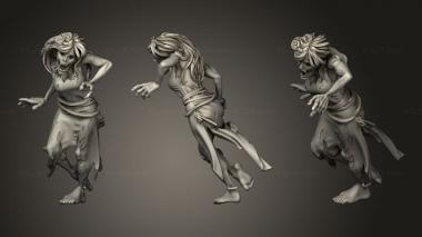 Figurines of people Zombie female 3d model