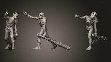 Figurines of people Zombie Gladiator 3d model