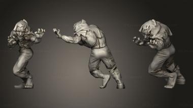 Figurines of people Zombie male 3d model