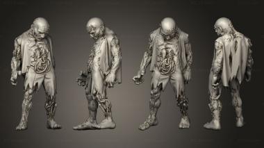 Figurines of people Zombie male 3d model