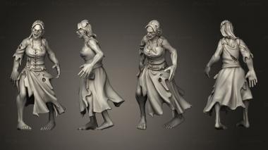 Figurines of people Zombie Villager 3d model