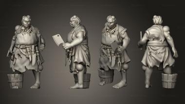 Figurines of people Zombie Villager 3d model
