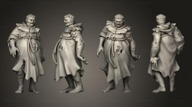 Figurines of people Zombie Villager 3d model