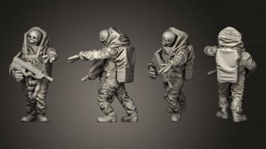 Figurines of people Zombie 3d model