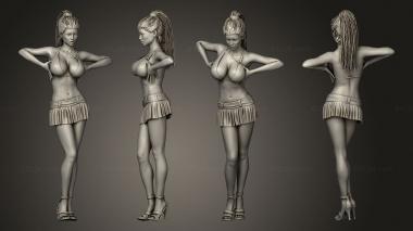 Figurines of people zorra tetas 3d model
