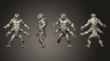 Figurines of people human 3d model
