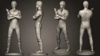 Figurines of people Bruce Lee with 3d model