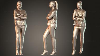 Figurines of people Aa Quiet 3d model