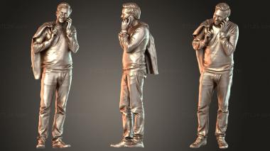 Figurines of people Anselmo Mindful 3d model
