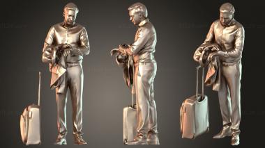 Figurines of people Anselmo Native 3d model