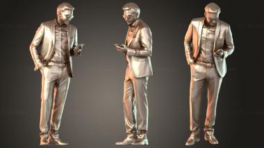 Figurines of people Anselmo native 3d model