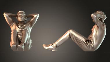 Figurines of people Anselmo native a 3d model
