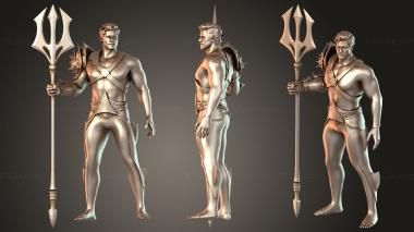 Figurines of people Aquaman Justice 3d model