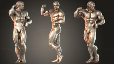 Figurines of people Arnold Schwarzenegger Muscular 3d model