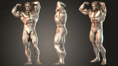 Figurines of people Arnold Schwarzenegger Determined 3d model