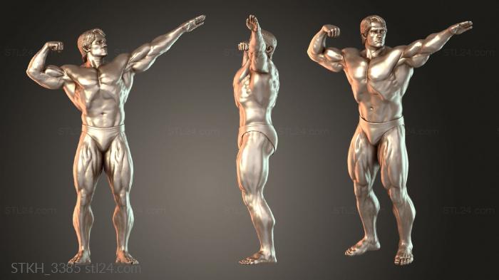 Figurines of people (Arnold Schwarzenegger Heroic, STKH_3385) 3D models for cnc