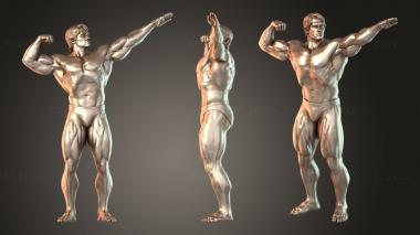 Figurines of people Arnold Schwarzenegger Heroic 3d model