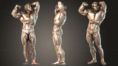 Figurines of people Arnold Schwarzenegger Mr Olympia 3d model