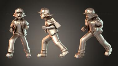 Figurines of people Ash and Pikachu Pokémon 3d model