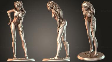 Figurines of people Asuka Neon Genesis Evangelion 3d model