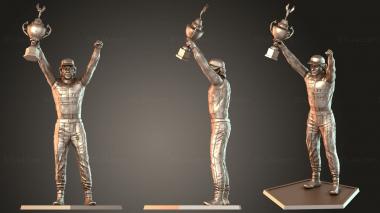 Figurines of people Ayrton Senna Inspired 3d model