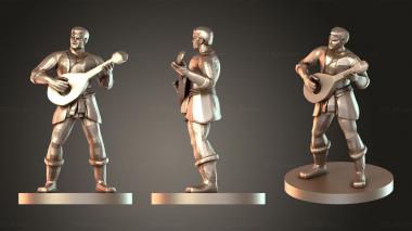 Figurines of people Bard 3d model