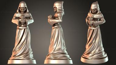 Figurines of people Bearded Monk 3d model