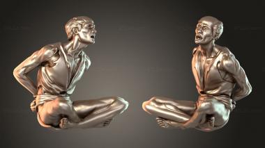 Figurines of people Beastmen Bound Peasant Unbroken 3d model