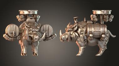 Figurines of people Boar Beer 3d model