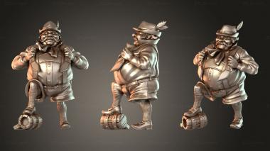 Figurines of people Boar Keeper 3d model