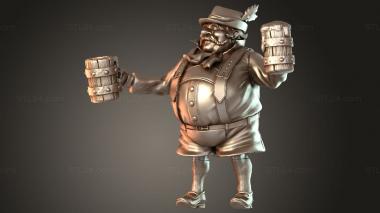 Figurines of people Boar Keeper Drinker 3d model