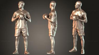Figurines of people Bruce Native 3d model