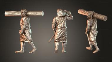 Figurines of people Builder 3d model