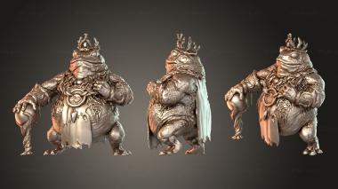 Figurines of people Bust Stand Luminous 3d model