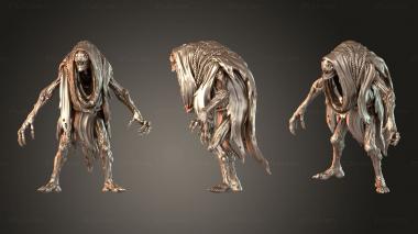 Figurines of people Bust Stand Mystic 3d model