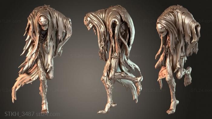 Figurines of people (Bust Stand Warm, STKH_3487) 3D models for cnc