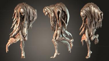 Figurines of people Bust Stand Warm 3d model