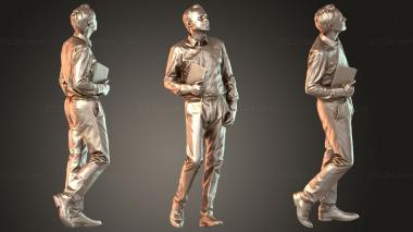 Figurines of people Carlos Focused 3d model