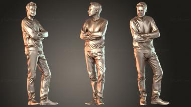 Figurines of people Carlos Motivated 3d model