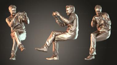 Figurines of people Carlos Native Brave 3d model