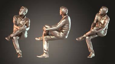 Figurines of people Carlos Uplifted 3d model