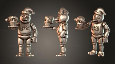 Figurines of people Chica Xmas Pint 3d model