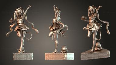 Figurines of people Chocolate and Vanilla Chocola 3d model